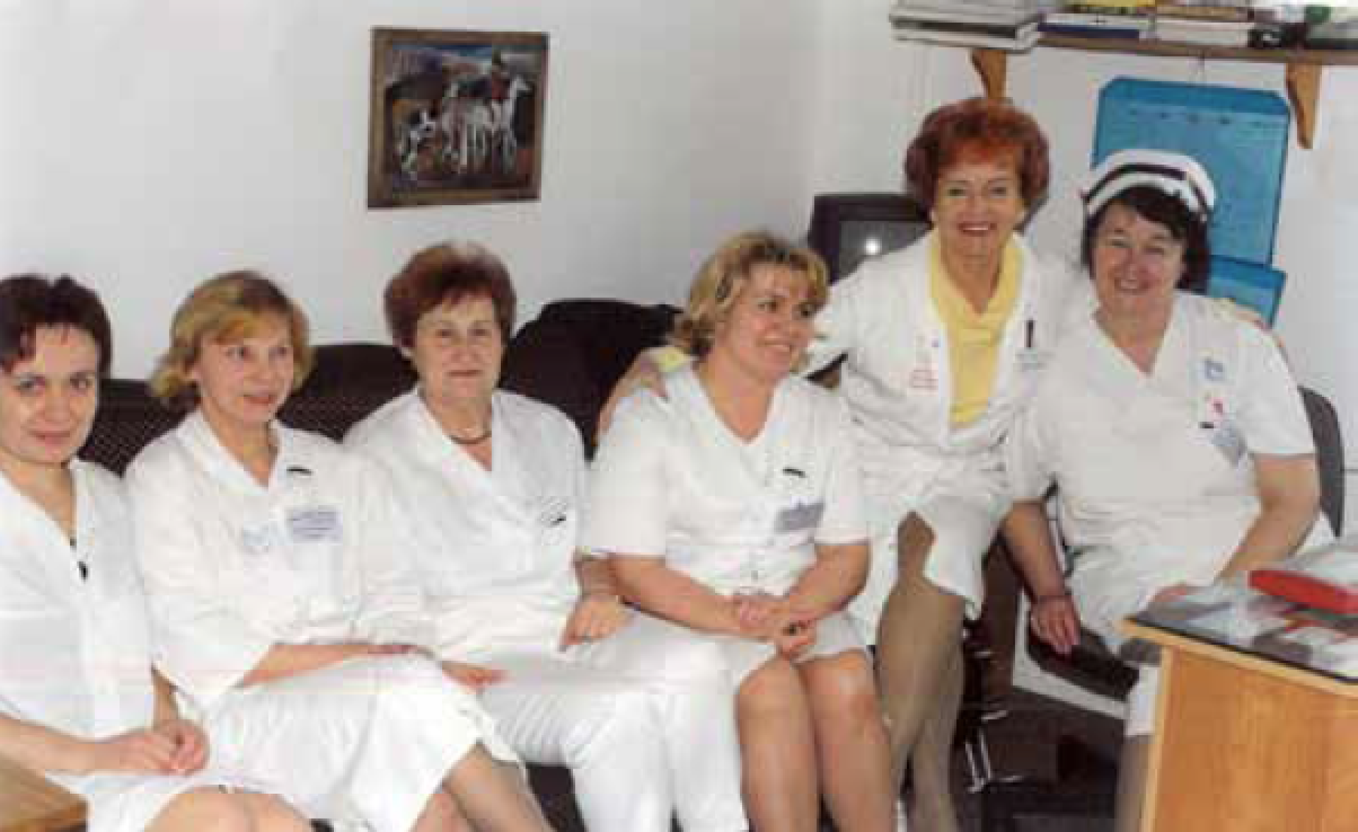 40-lecie Szpitala Bielańskiego. Zespół pielęgniarski (2001 r.)